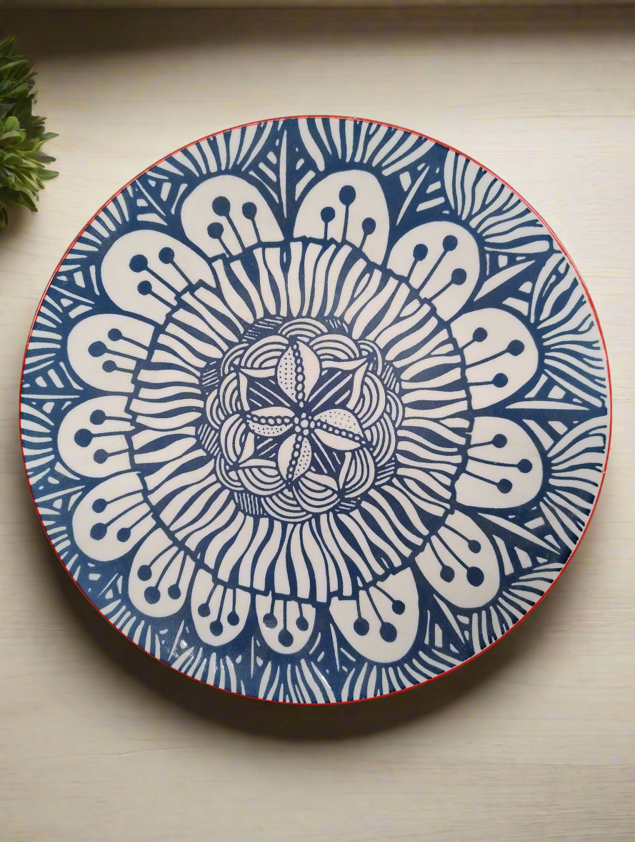 Vintage flower print moroccan dinner plates australia