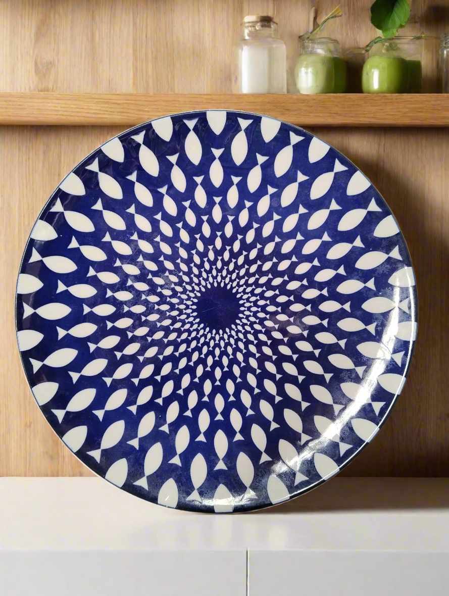 Moroccan Blue Dinner Plates