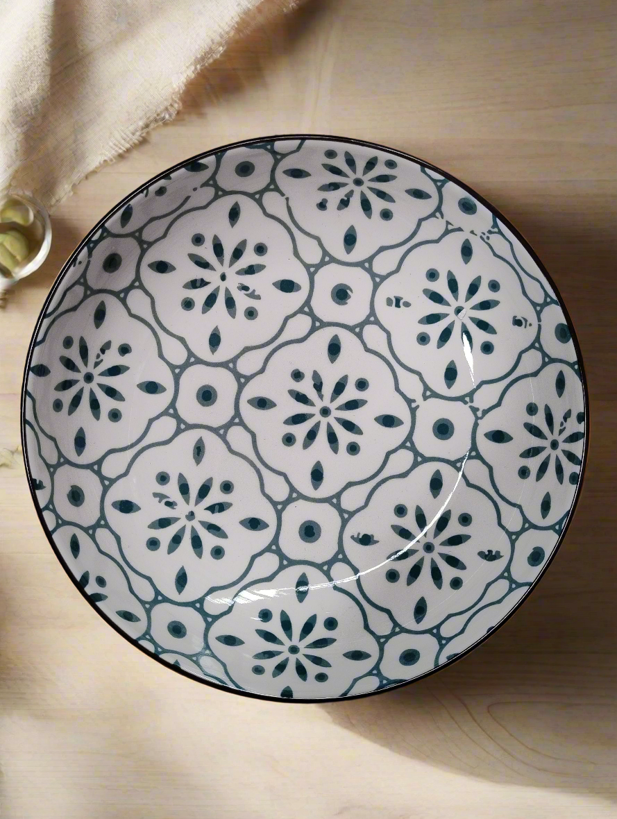 Moroccan Style Shallow Salad Bowl - 23 cm