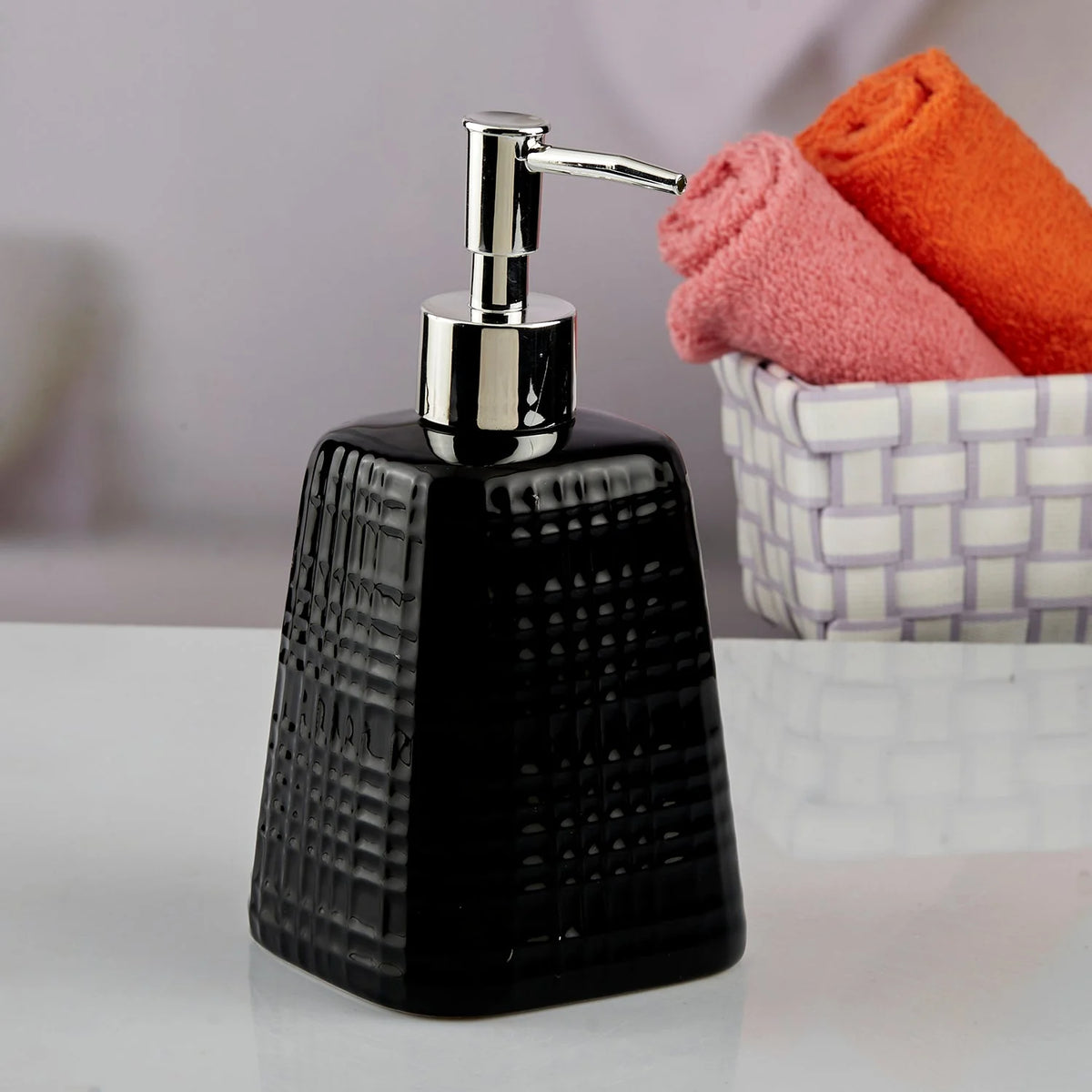 Black Stylist Ceramic Soap Dispenser