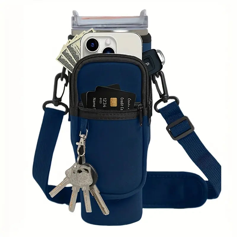 Reusable Cup Carrier with Shoulder Strap