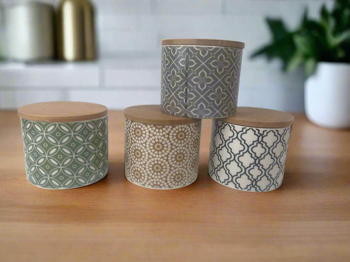 Moroccan Style Ceramic Cannister