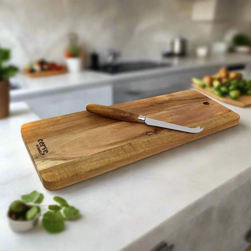 Acacia Cheeseboard & Knife Set
