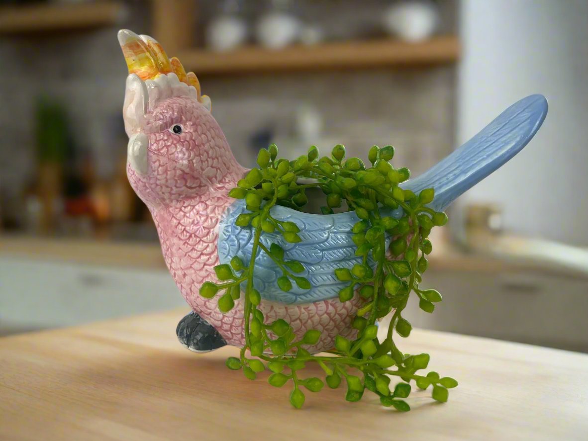 Cockatoo Shaped Pot | Decorative Plant Pot