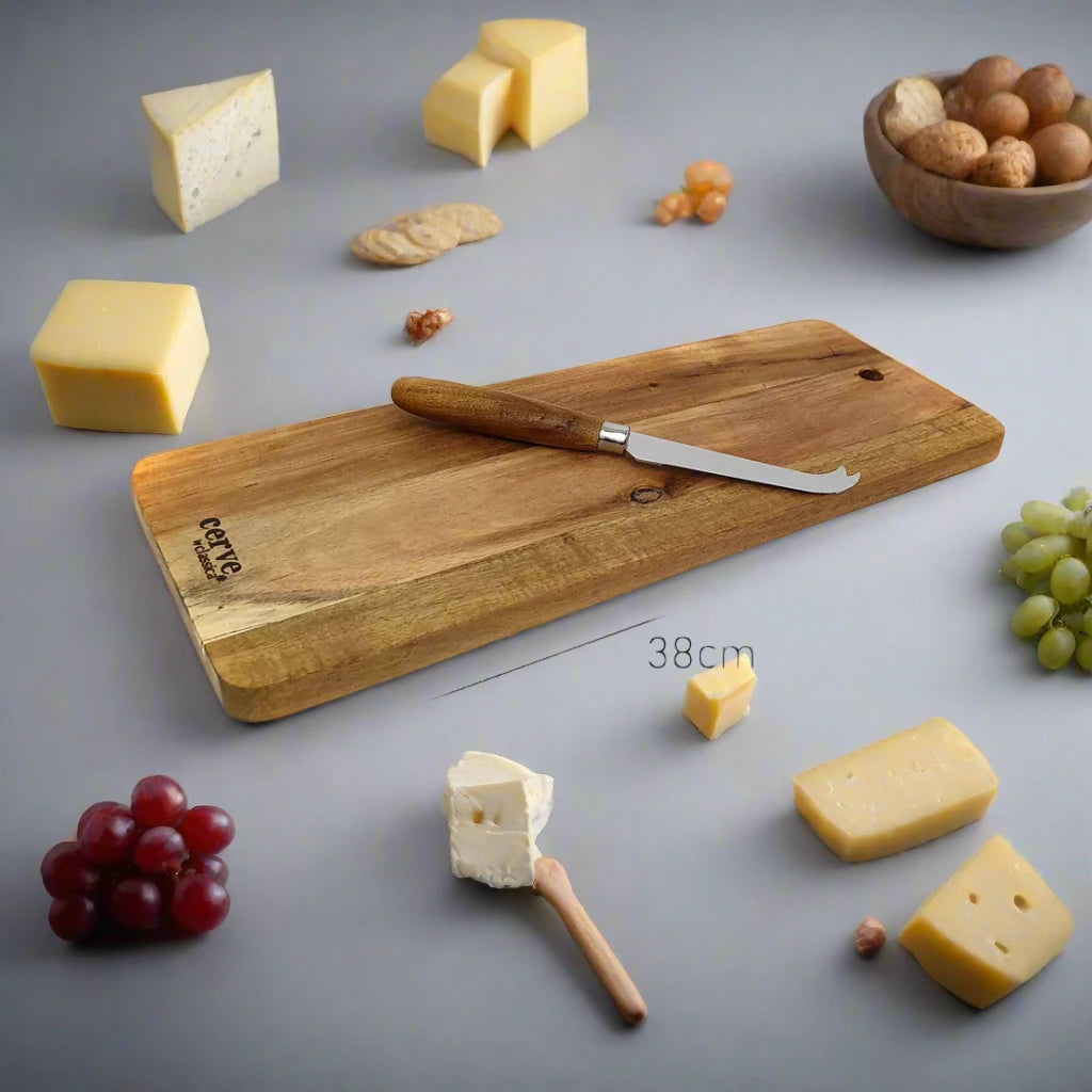Acacia Cheeseboard & Knife Set