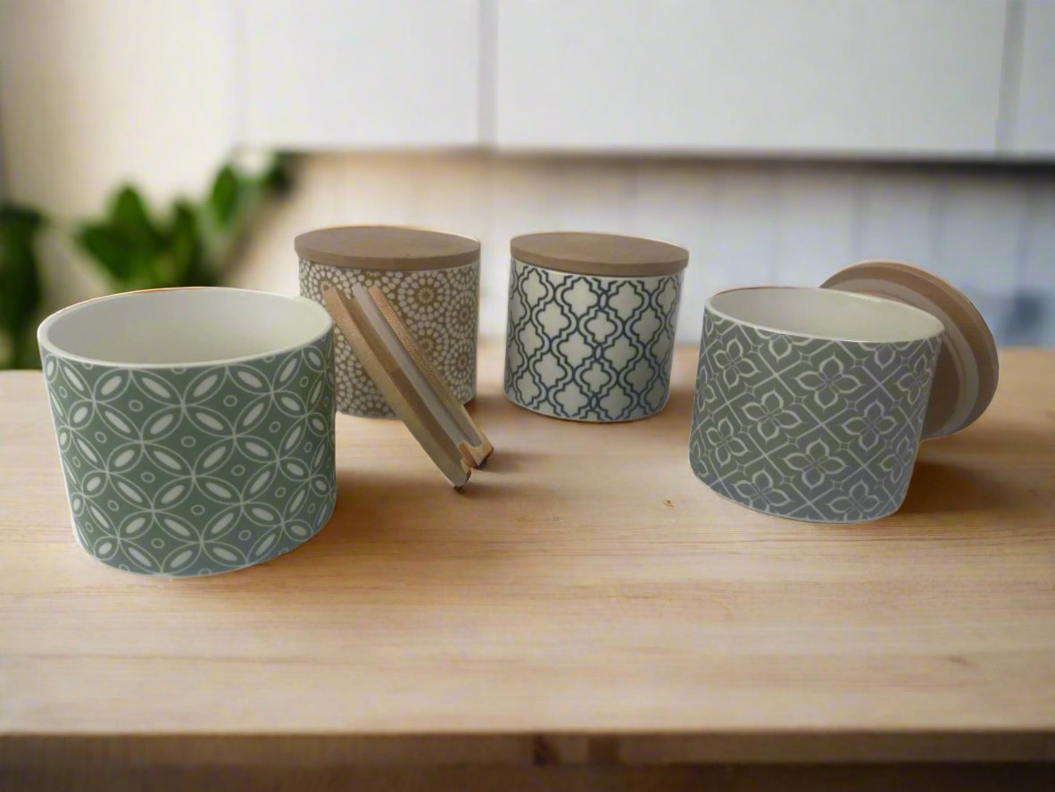 Moroccan Style Ceramic Cannister