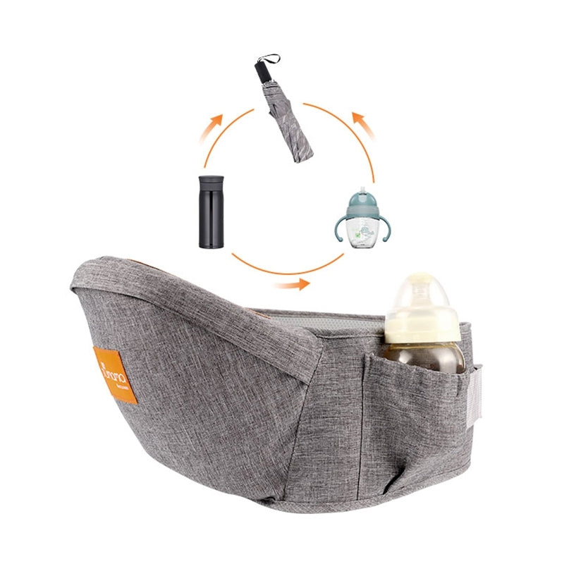 Baby carrier wrap, breathable fabric infant sling for comfort.