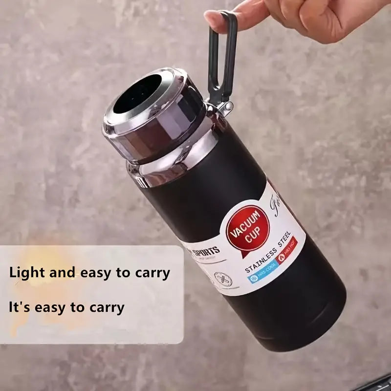 Black Insulated Stainless Steel Water Bottle