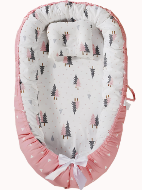 Cotton Pink Baby Bed