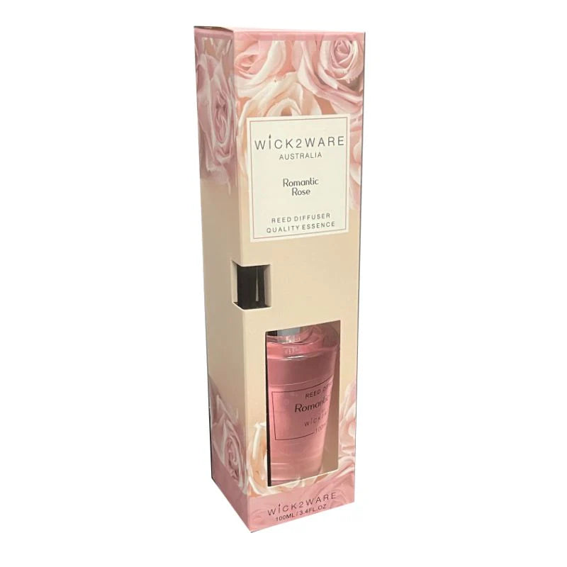 Wick2Ware Romantic Rose Reed Diffuser -100ml