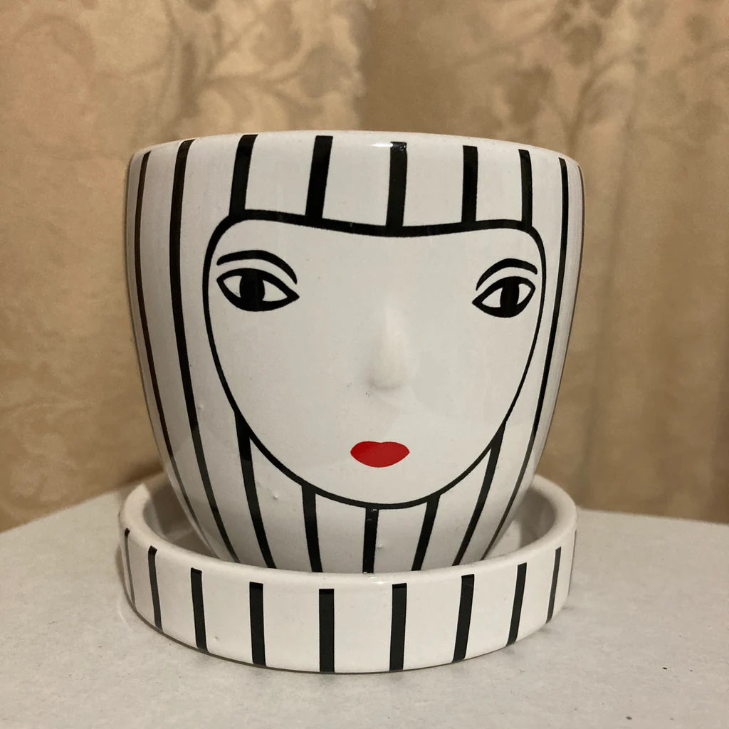 Small Face Pot | Unique Planter | Decorative Home Decor