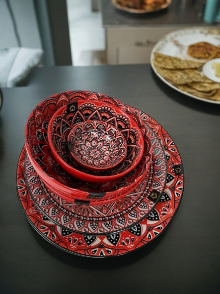 Casablanca Entree Plate - Red