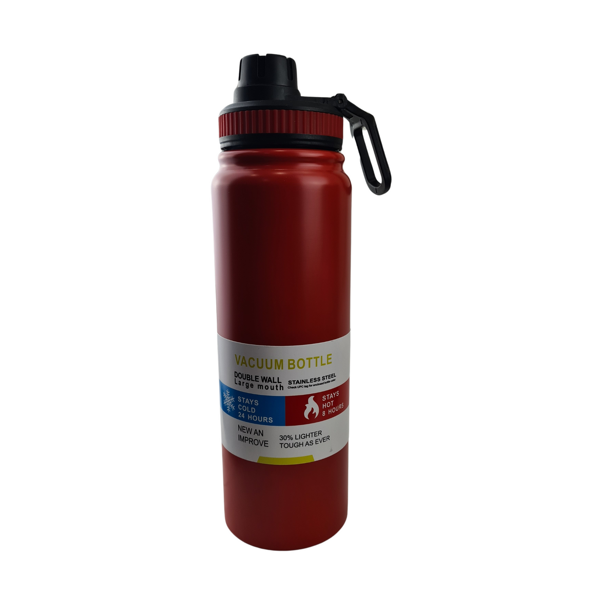 Double Vacuum Stainless Steel Bottle with Straw Lid