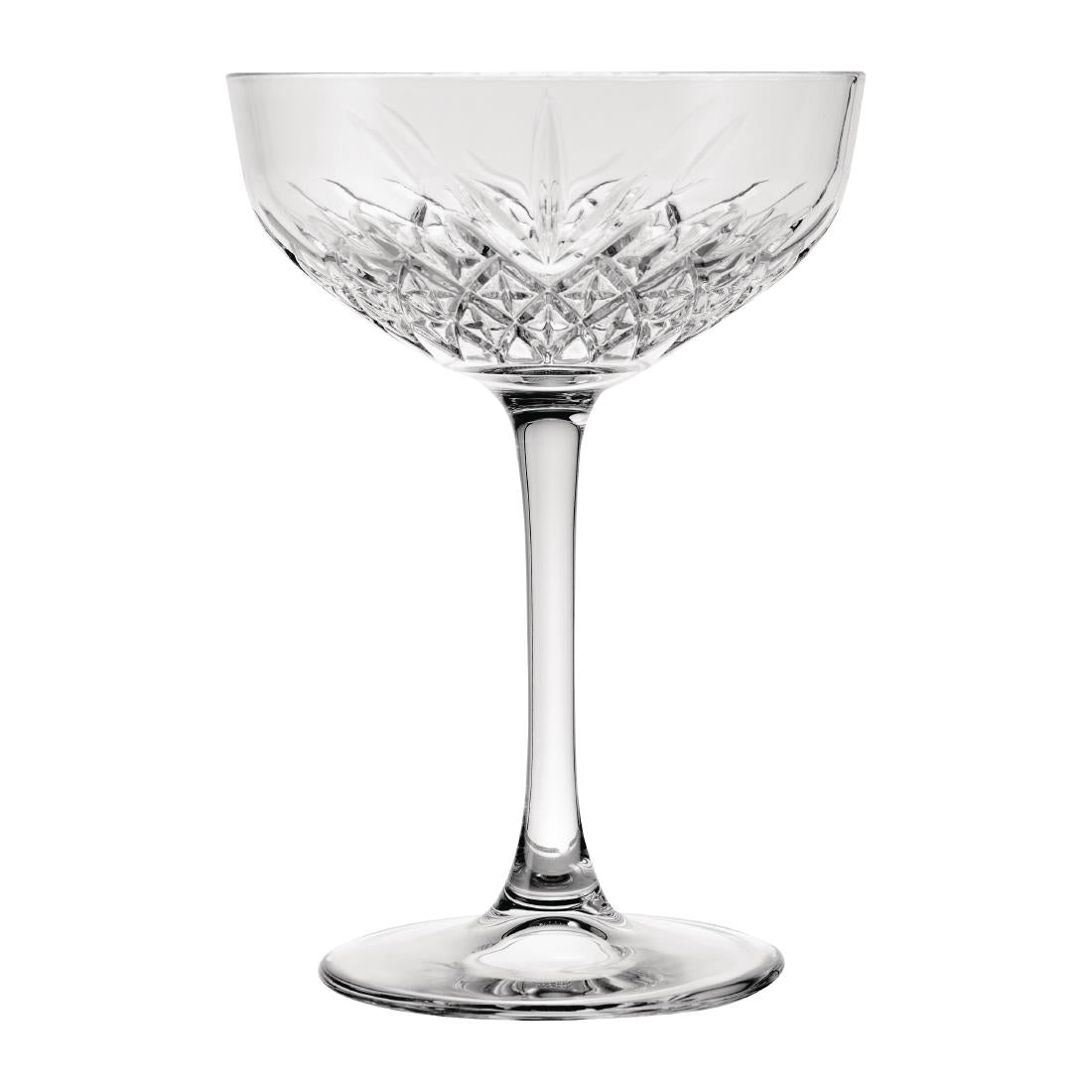 Pasabahce Timeless Champagne Saucers 270ml (Pack of 12)