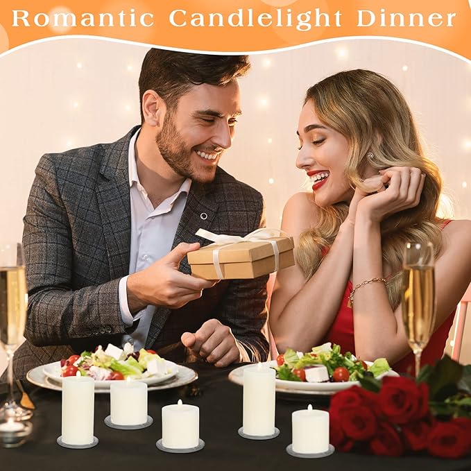 Clear Glass Round Candle Plate- 11x2cm
