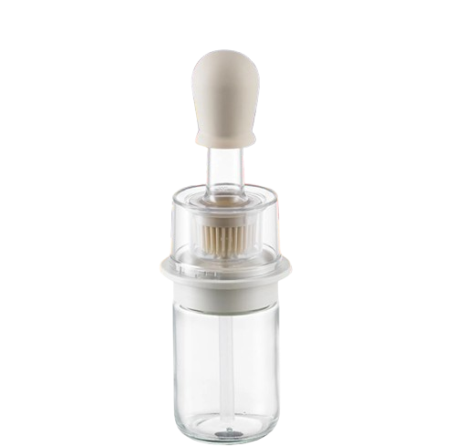 GLASS OIL DISPENSER W BRUSH 180ML