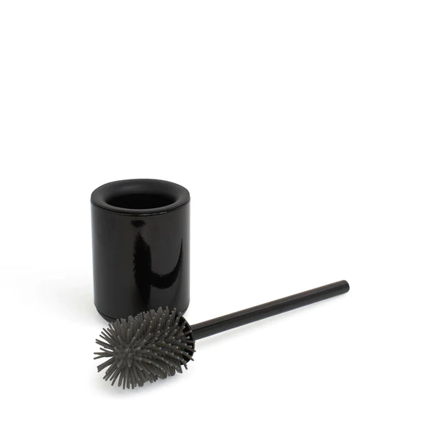 Logan Bin &amp; Toilet Brush - Set of 2 - Black