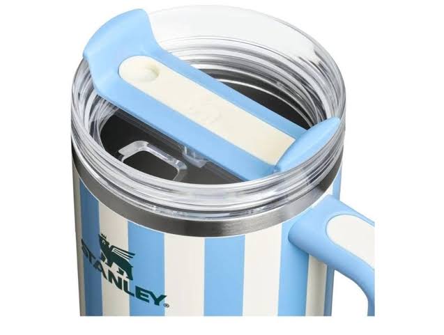Stanley Quencher H2.0 Flow State Tumbler 40oz Cup - Stanley Cabana Blue Stripe