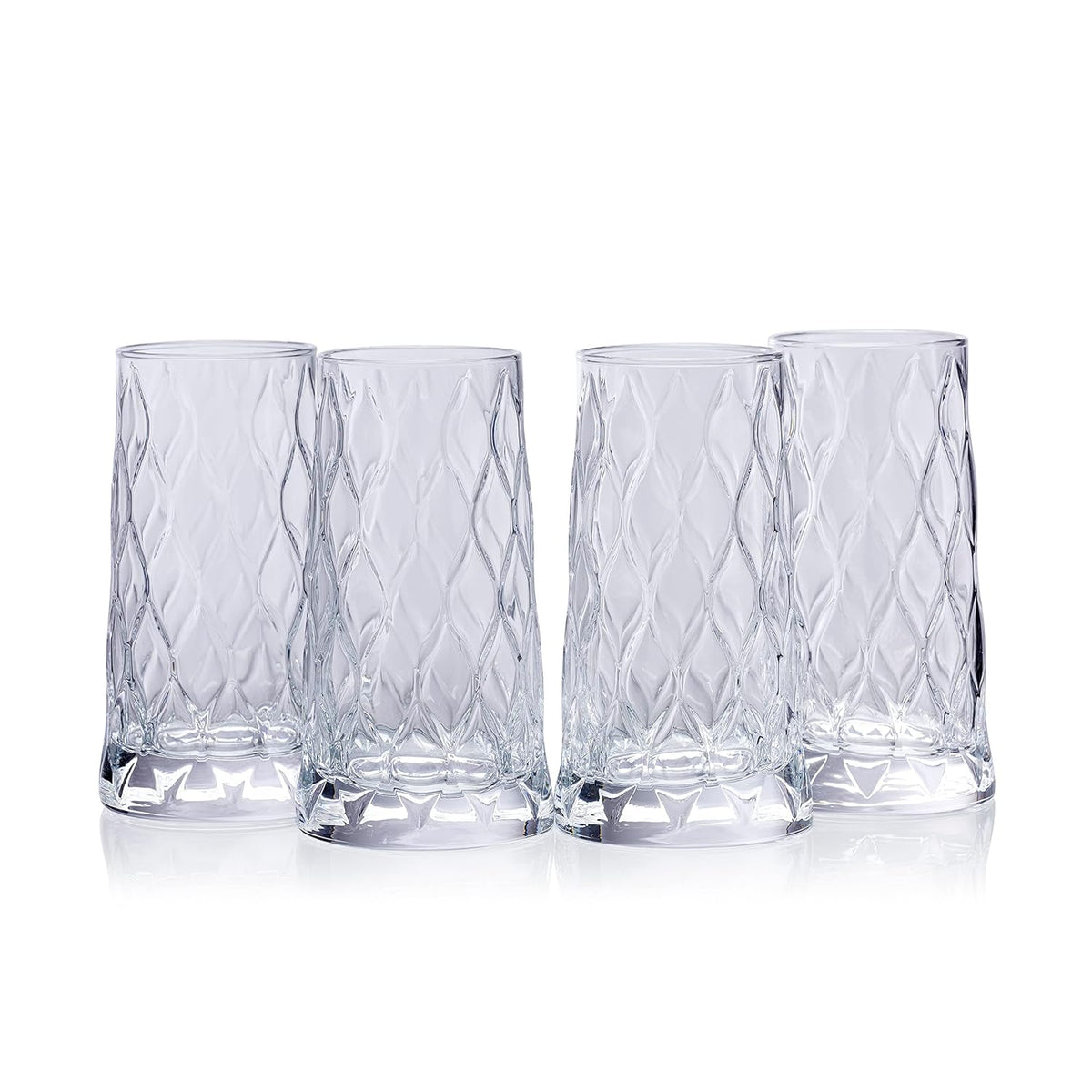 Pasabahce Leafy Long Drinking Glass 83x150mm/450ml (Box of 6)