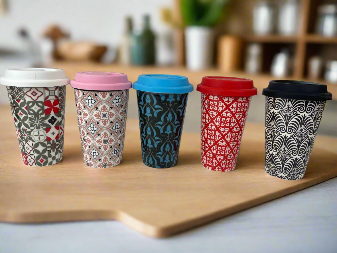 Travel Mugs with Silicone Lid