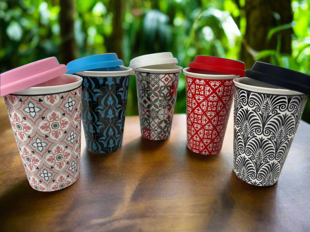 Travel Mugs with Silicone Lid