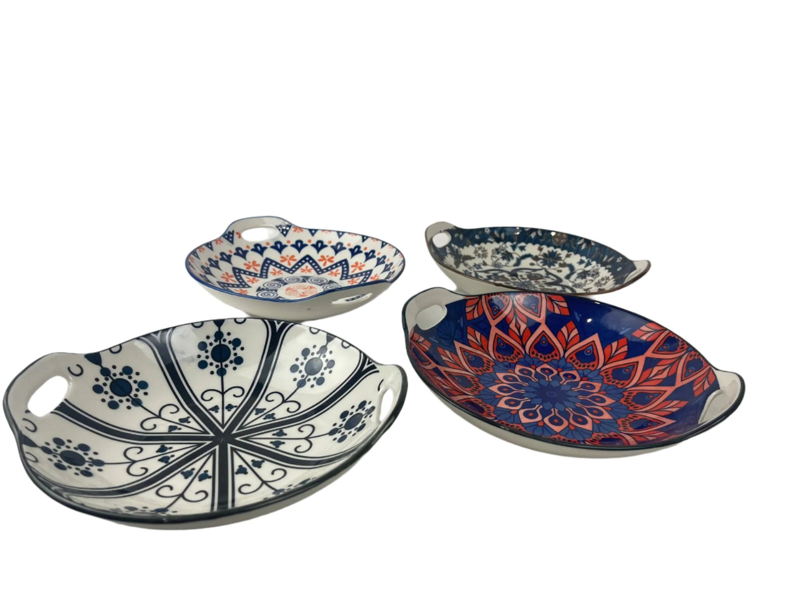 Moroccan Deco Ceramic Handled Bowl