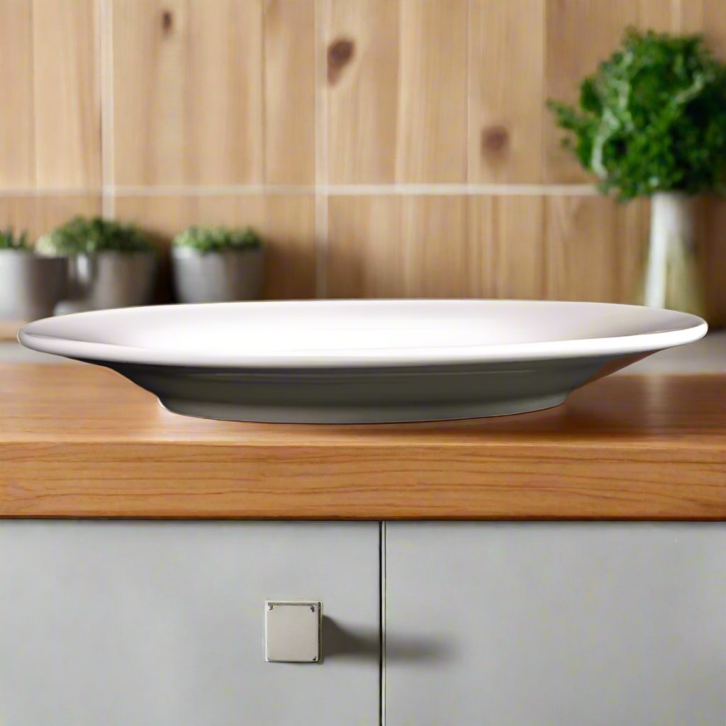 Olympia Lumina Wide Rimmed Round Plate