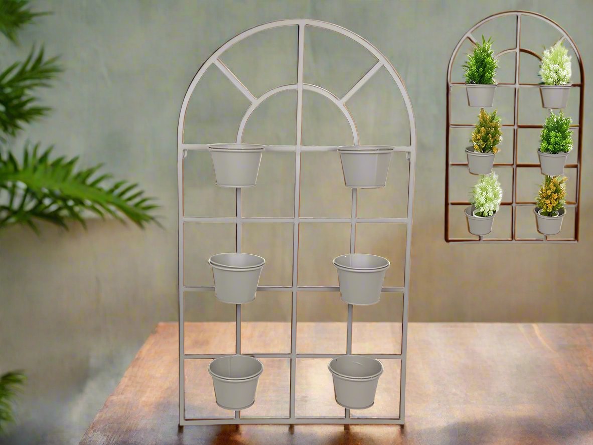 White Window Pot Holder | Indoor Plant Display
