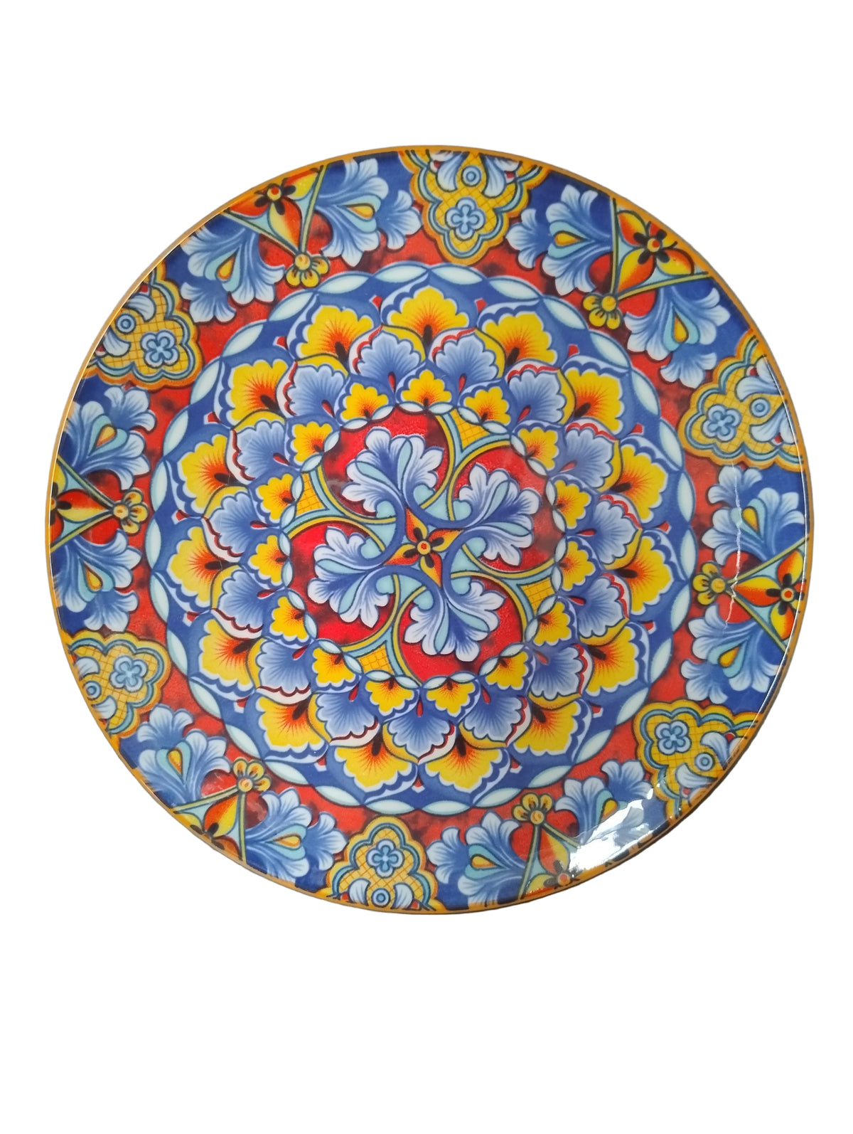floral ceramic plate 