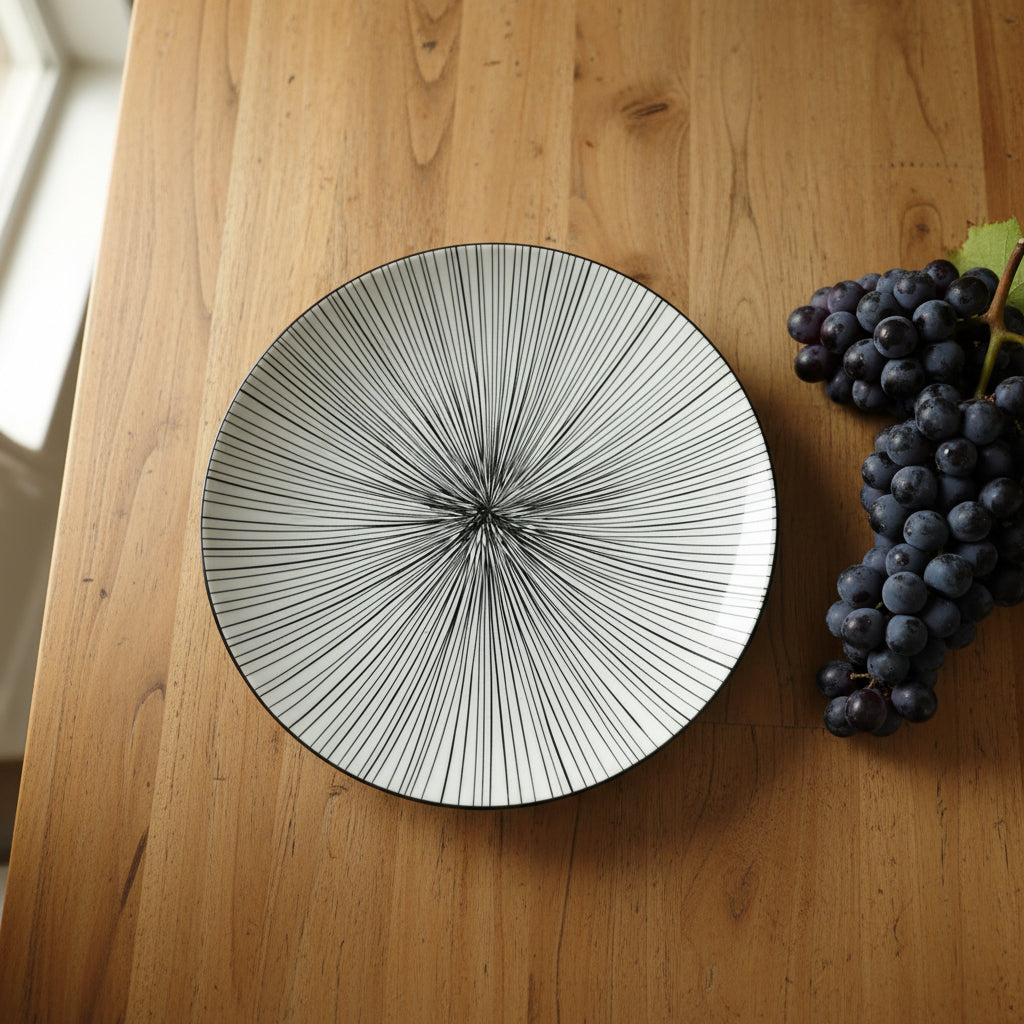 ceramic Moroccan dinner plate