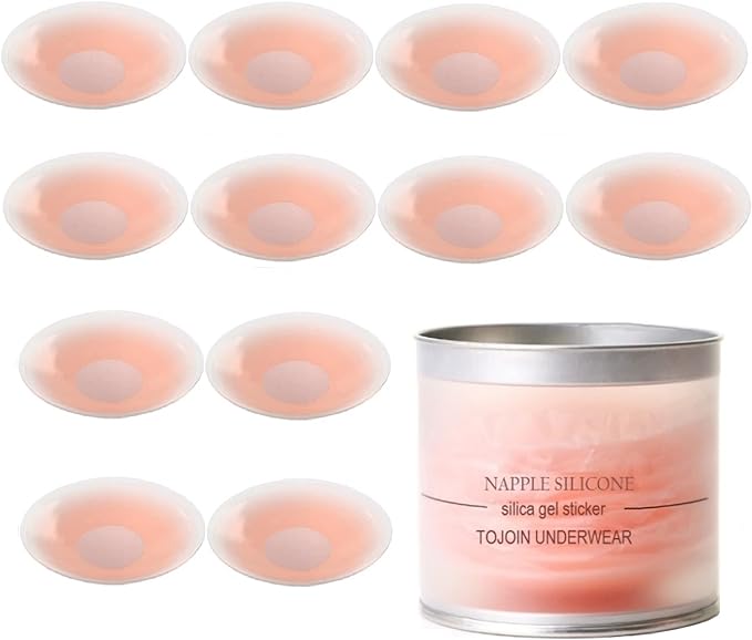 Reusable nipple cover flower and Round shape - 6 set