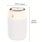 USB HUMIDIFIER 330ML WITH COLOUR CHANGING LED 7.8X12CM