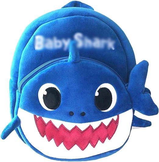 Blue shark-shaped backpack 