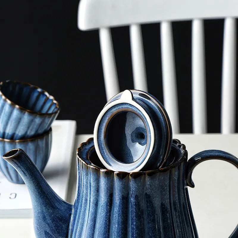 Petrol blue teapot australia