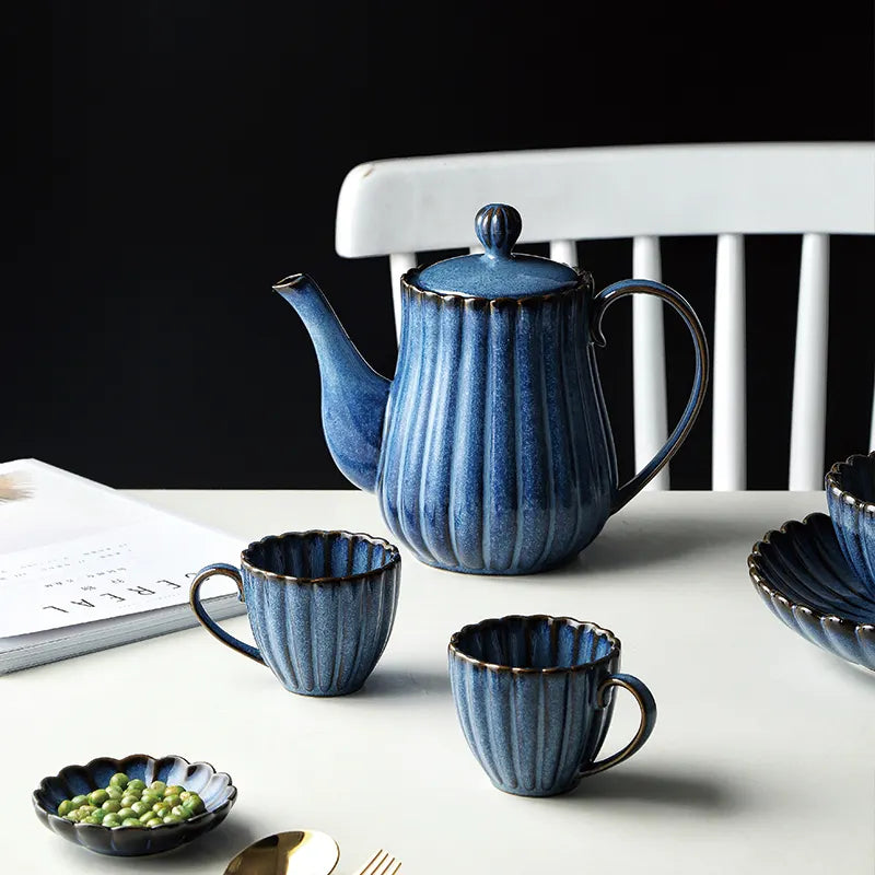 Elifle Enamel Small Teapot 500 ml Petrol Blue