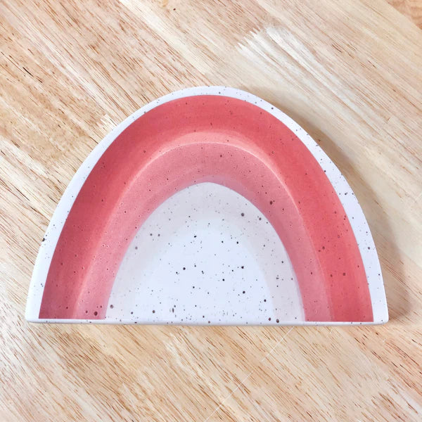 Pink rainbow wall tile decor