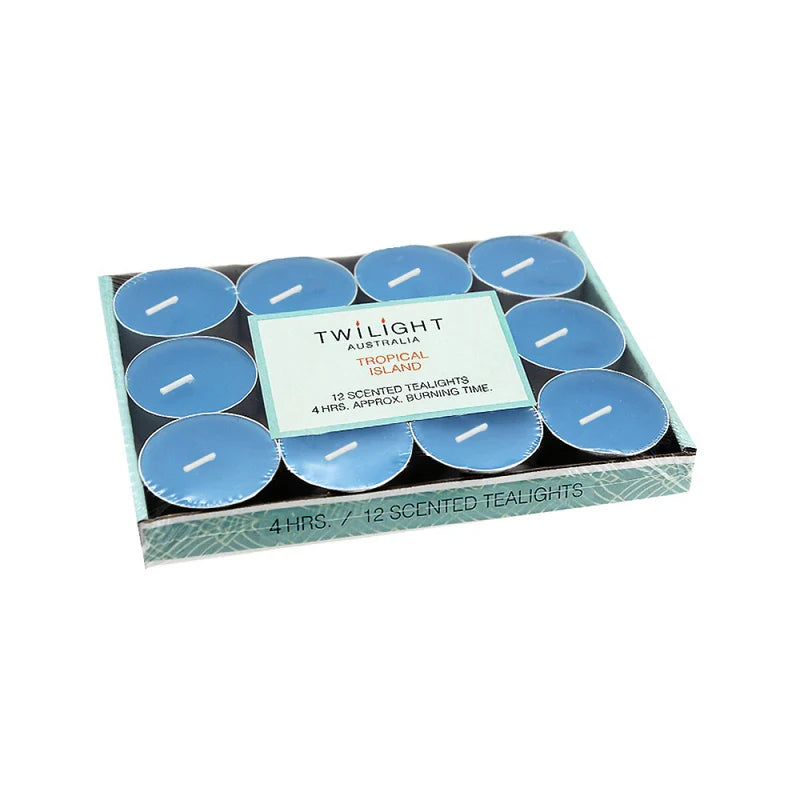 NEW Scented Pillar Candle Shore Breeze & Sage Frost Green Blue Candle