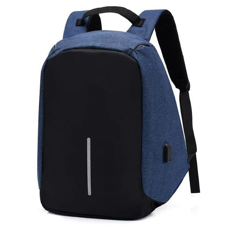 Blue Anti theft Backpack for Ladies