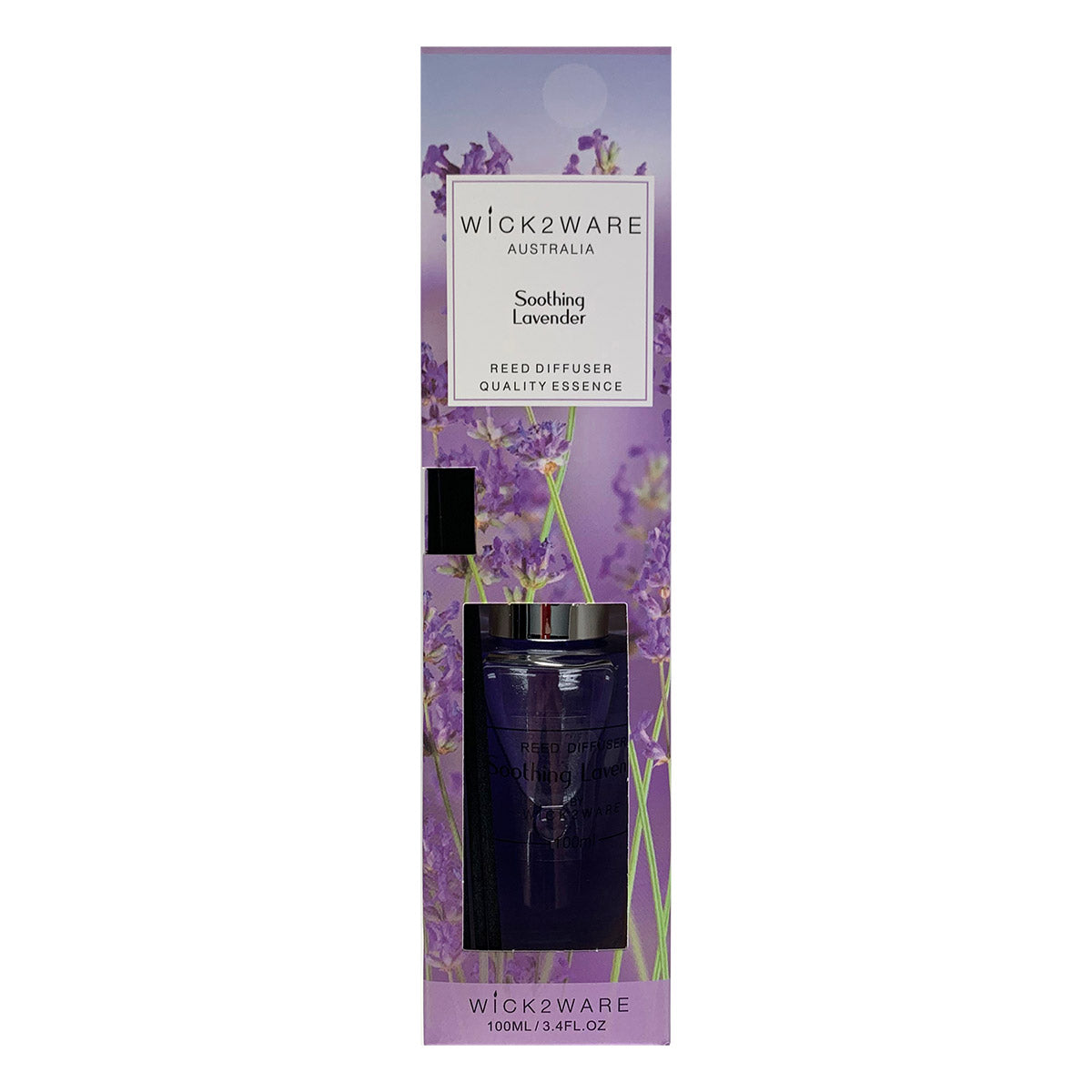Wick2Ware Reed Diffuser 100ml Soothing Lavender