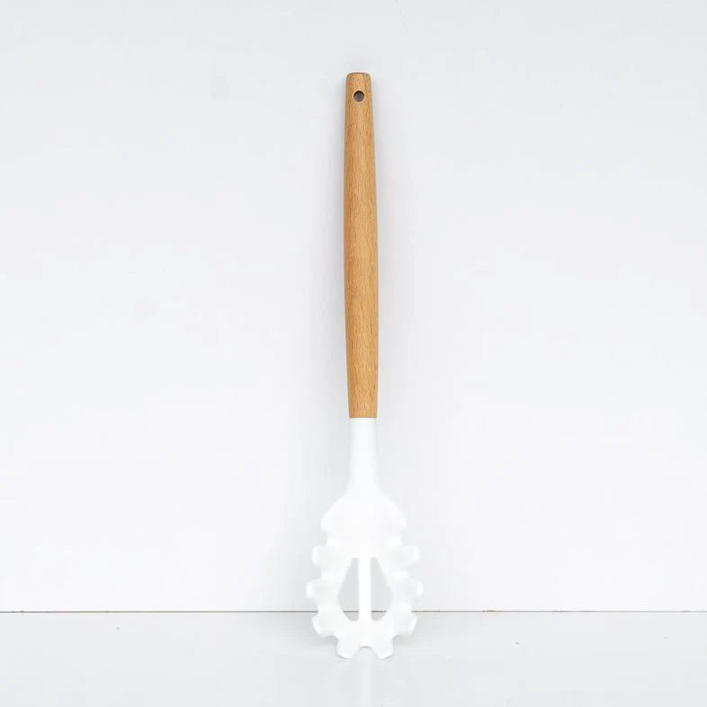 Accent Acacia Handle Silicone Spaghetti Spoon