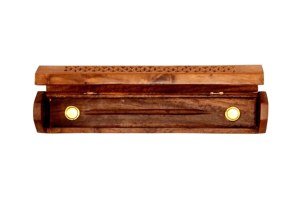 Wooden Incense Holder Burner Box Elephant Decoration