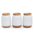 With a soft organic form and hand carved rib texture is salt&pepper's Amana Canister Set. With a distinctive white glaze, matte faux terracotta base and airtight wooden lid, this set of three 10x14cm canisters will store and keep your dry foods fresh.| Bliss Gifts & Homewares | Unit 8, 259 Princes Hwy Ulladulla | South Coast NSW | Online Retail Gift & Homeware Shopping | 0427795959, 44541523
