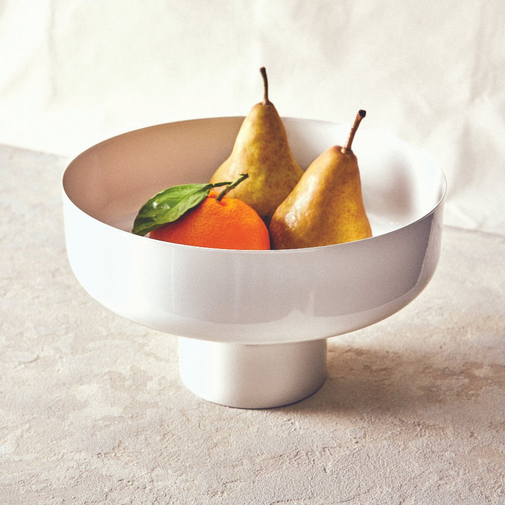 Modern Fruit Bowl / White