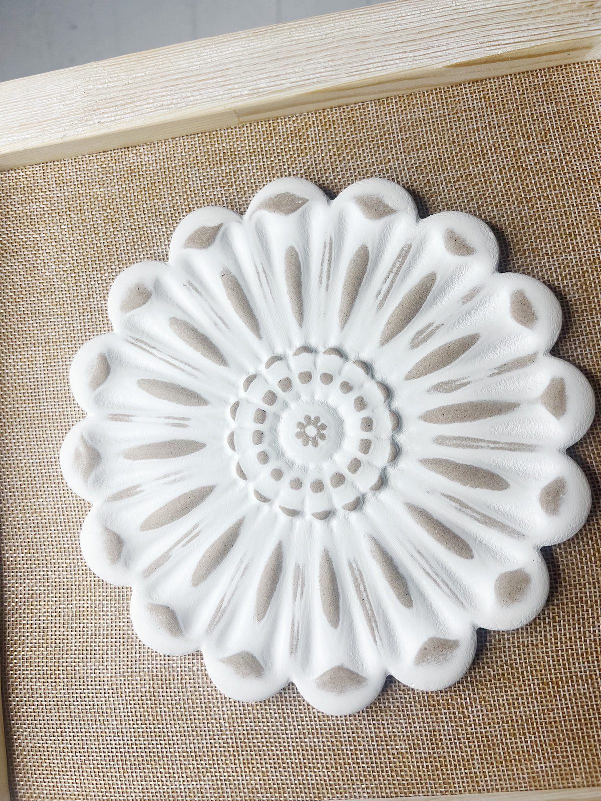 Enhance your wall with our gorgeous Aaliyah Carved Floral Wall Decor. 30x30x3cm. Whether you like classic or boho style, the stunning and eye-catching flower design will turn that empty space into a statement making display. | Bliss Gifts &amp; Homewares | Unit 8, 259 Princes Hwy Ulladulla | South Coast NSW | Online Retail Gift &amp; Homeware Shopping | 0427795959, 44541523