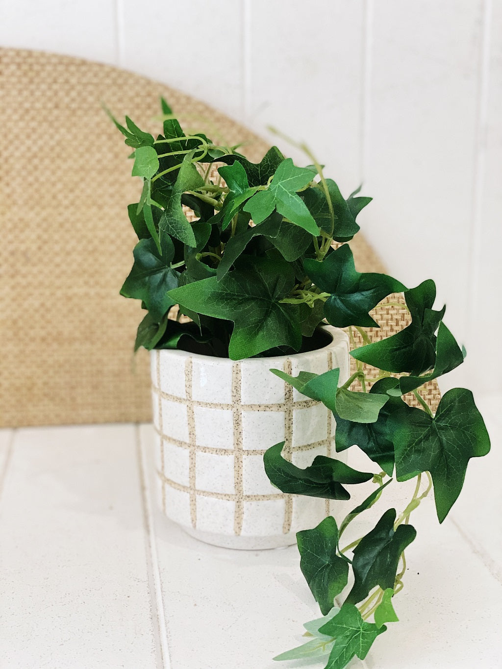 Liven up your indoor spaces with our Artificial Trailing Greenery in Pot. They cascade over an edge or tumble from the pot in a hanging basket, softening hard edges and adding colour and texture. Approx: 38cm.| Bliss Gifts &amp; Homewares | Unit 8, 259 Princes Hwy Ulladulla | South Coast NSW | Online Retail Gift &amp; Homeware Shopping | 0427795959, 44541523