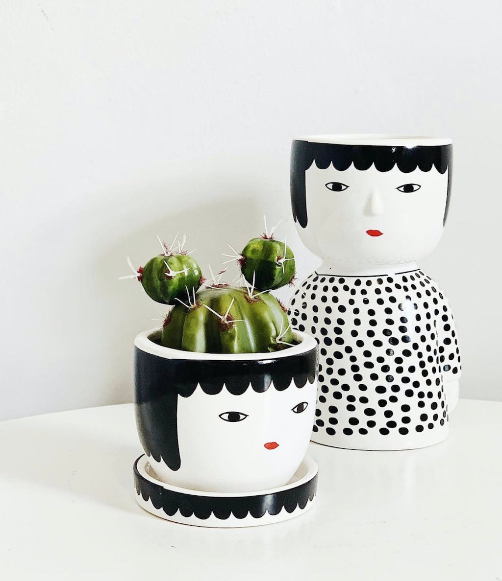 Add character and charm to any space with our Avery Body Pots. ThIS gorgeous ceramic pots will make the perfect addition to your indoor or outdoor garden. 10x8.5x15.6cm. Drainage hole, and plug. Ceramic.| Bliss Gifts &amp; Homewares | Unit 8, 259 Princes Hwy Ulladulla | South Coast NSW | Online Retail Gift &amp; Homeware Shopping | 0427795959, 44541523