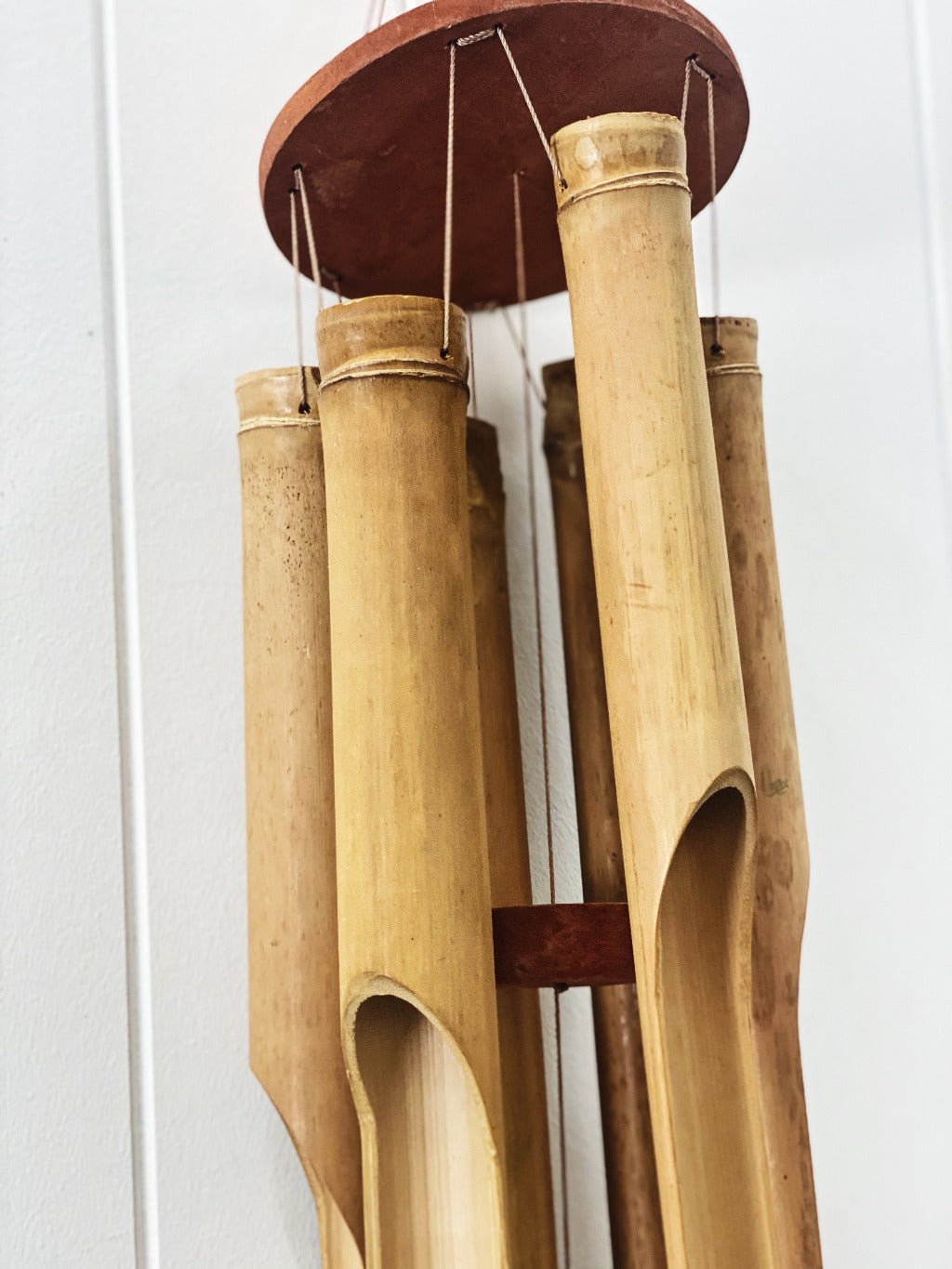 Our Bamboo 6 Tube Wind Chime in Jumbo will add soothing music to your garden or outdoor space. Bamboo gives there chimes a mellow, musical and enchanting sound, unlike any other chime.| Bliss Gifts & Homewares | Unit 8, 259 Princes Hwy Ulladulla | South Coast NSW | Online Retail Gift & Homeware Shopping | 0427795959, 44541523