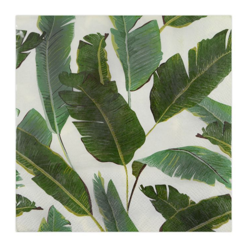 Bring colour to your next event with our gorgeous Banana Leaf Napkins 3ply - 20pk. Whether you need napery for an event or party, or are just looking for a small gift, or everyday use the Banana Leaf Napkins has something for everyone.| Bliss Gifts & Homewares | Unit 8, 259 Princes Hwy Ulladulla | South Coast NSW | Online Retail Gift & Homeware Shopping | 0427795959, 44541523