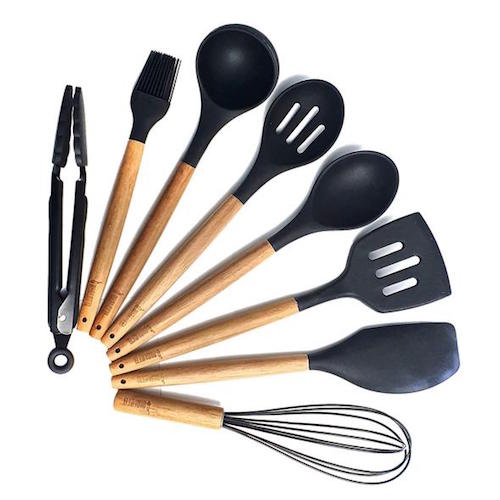 Bialetti St Clare Acacia Handle Silicone Whisk - Kitchen Utensils - black silicone head - heat resistant up to 500degrees - solid acacia handle |Bliss Gifts &amp; Homewares - Unit 8, 259 Princes Hwy Ulladulla - Shop Online &amp; In store - 0427795959, 44541523 - Australia wide shipping 