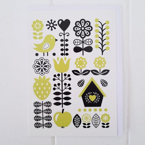 Green Birdhouse All Occasion Greeting Card. Card is Blank on the inside awaiting a special handwritten message. | Bliss Gifts & Homewares | Unit 8, 259 Princes Hwy Ulladulla | South Coast NSW | Online Retail Gift & Homeware Shopping | 0427795959, 44541523